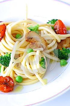 Spaghetti with vegetable