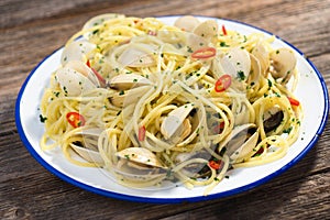 Spaghetti vongole photo