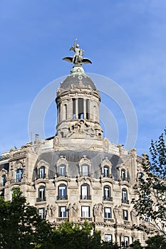 Spain. Barcelona. Ancient building in Passage de Gracia.