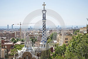 Spain Barsilona Park Guel Architetura europe, column