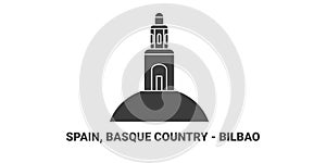 Spain, Basque Country Bilbao travel landmark vector illustration photo
