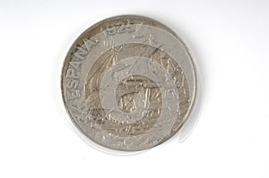 Spain coin of 1925 twenty cents