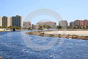 Spain. The end of the road of La Manga photo