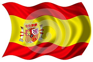 Spain flag isolated