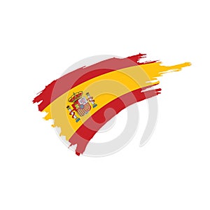 Spain flag, vector illustration