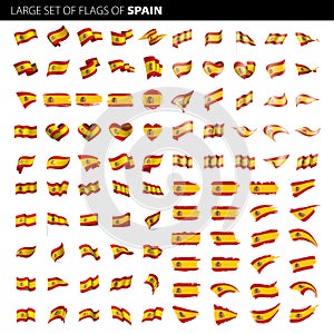 Spain flag, vector illustration