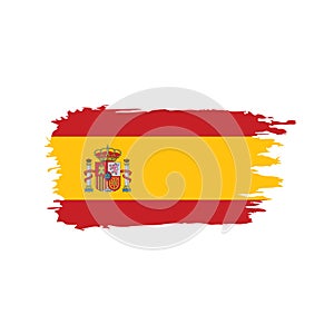 Spain flag, vector illustration