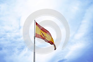 Spain Flag waving