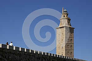 Spain, Galicia, A Coruna, Hercules Tower Lighthouse