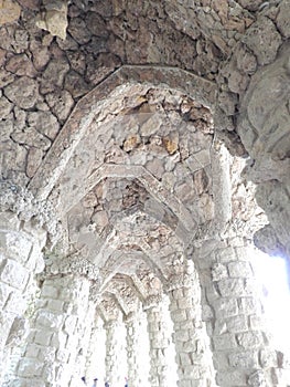 Spain: Gaudi\'s Park GÃ¼ell in Barcelona photo