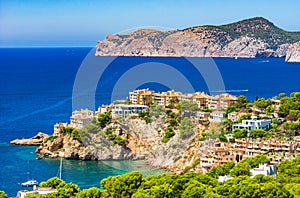 Spain Majorca island, beautiful coast landscape of Santa Ponsa.