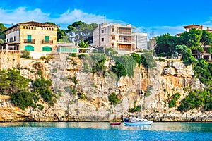 Spain Majorca island, idyllic seaside of Porto Christo
