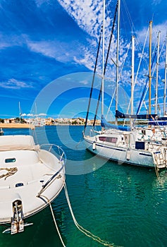 Spain Majorca Porto Colom Harbor