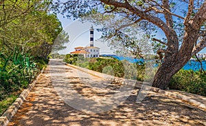 Spain Majorca Porto Colom Lighthouse