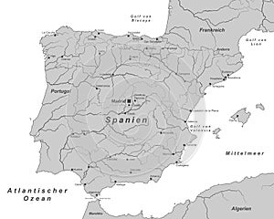 Spain - Map of Spain - High Detailed