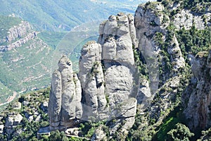 Spain, mountain range of Monserrat.