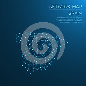 Spain network map.