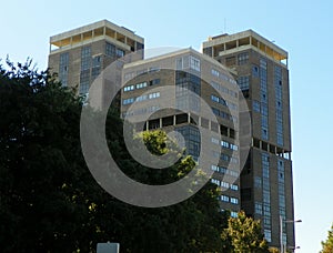 Spain, Pamplona, Av. de PiÂ­o XII, 1, building of modern architecture (Union Andina I Compra y Financia tu casa en Colombia photo