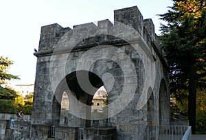 Spain, Pamplona, Calle Taconera, Taconera Park, New Portal (Portal Nuevo Ate Berria