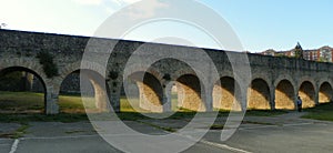 Spain, Pamplona, La Vuelta del Castillo, Citadel of Pamplona, gallery to the Socorro Gate photo