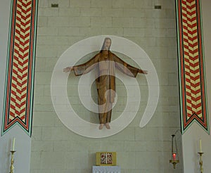 Spain, Pamplona, San Miguel Council Seminary (Seminario Conciliar de San Miguel), crucifixion of Jesus Christ photo