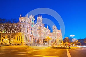 Spain\'s metropolis at sunset, showing the Madrid skyline