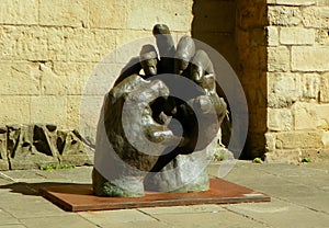 Spain, San Sebastian, Saint Vincent\'s Church, sculpture called \