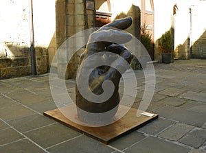 Spain, San Sebastian, Saint Vincent\'s Church, sculpture called \