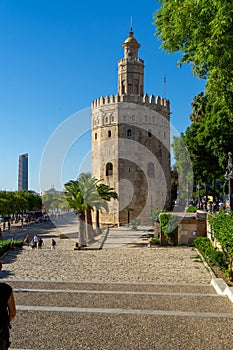 Spain, Seville, gold tower photo