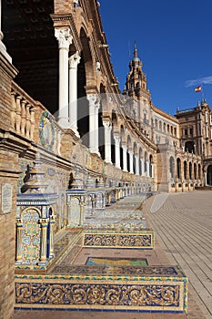 Spain square built for the Ibero-American Exposition of 1929 photo