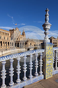 Spain square built for the Ibero-American Exposition of 1929 photo