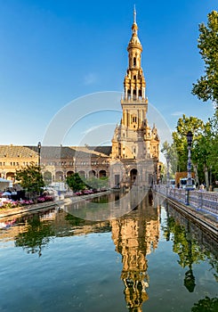 Spain Square Plaza de Espana. Seville, Spain