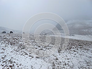 Spain Tenerife Teide national park refuge Altavista Montana blanca Pico del Teide photo