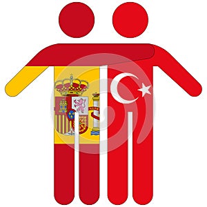 Spain - Turkey : friendship concept