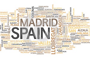 Spain word cloud