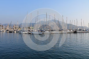 Spain yacht in the port