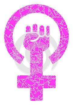 Spall Mosaic Feminism Symbol Icon