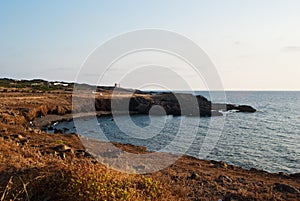 Spalmatore beach. Ustica Island