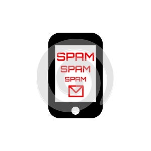 Spam Concept with Mail and Telephone