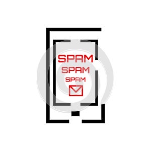 Spam Concept with Mail and Telephone