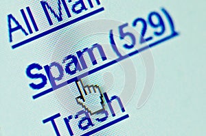 Spam e-mail folder