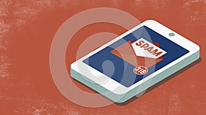 Spam e-mail notifications on the smartphone
