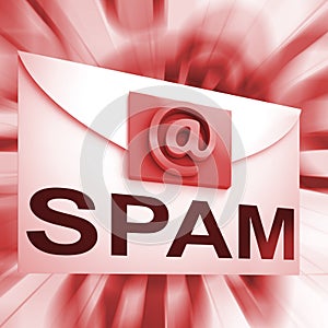 Spam Envelope Shows Malicious Electronic Junk Mail