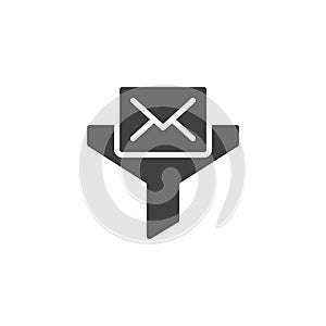 Spam filter email solid icon