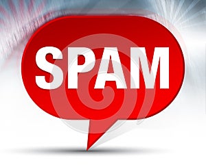 Spam Red Bubble Background