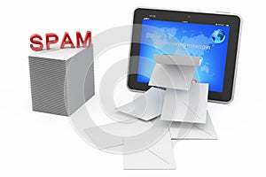 Spam mail concept