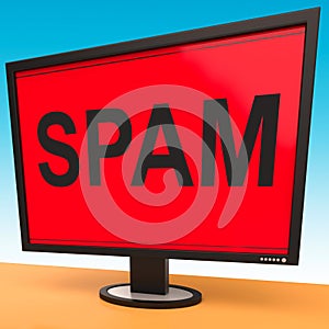 Spam Screen Shows Spamming Unwanted