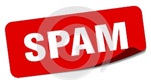 spam sticker. spam label