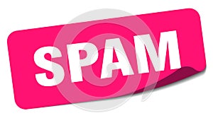 spam sticker. spam label