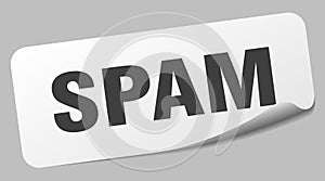 spam sticker. spam label